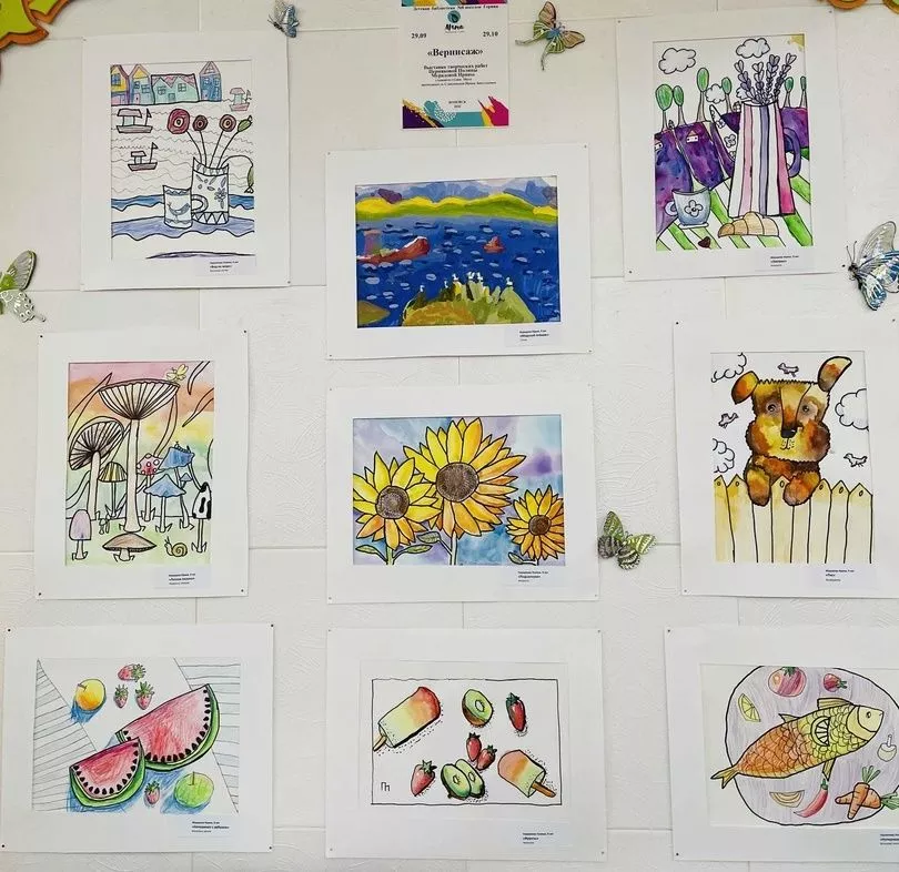 29 сентября в Детской библиотеке № 8 поселка Горняк состоялось открытие выставки картин