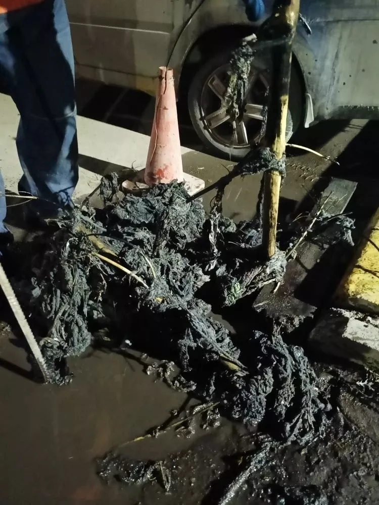 В коллекторе диаметром 500 мм в Копейске обнаружена ёлка