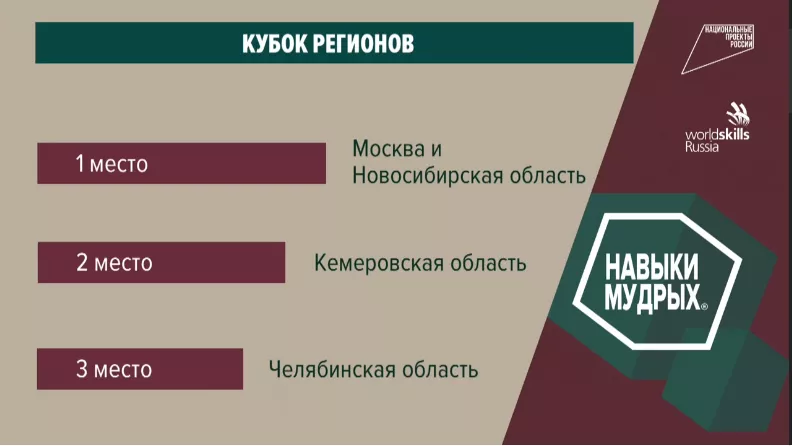 Команда профессионалов из Челябинской области заняла третье место на национальном чемпионате «Навыки мудрых»