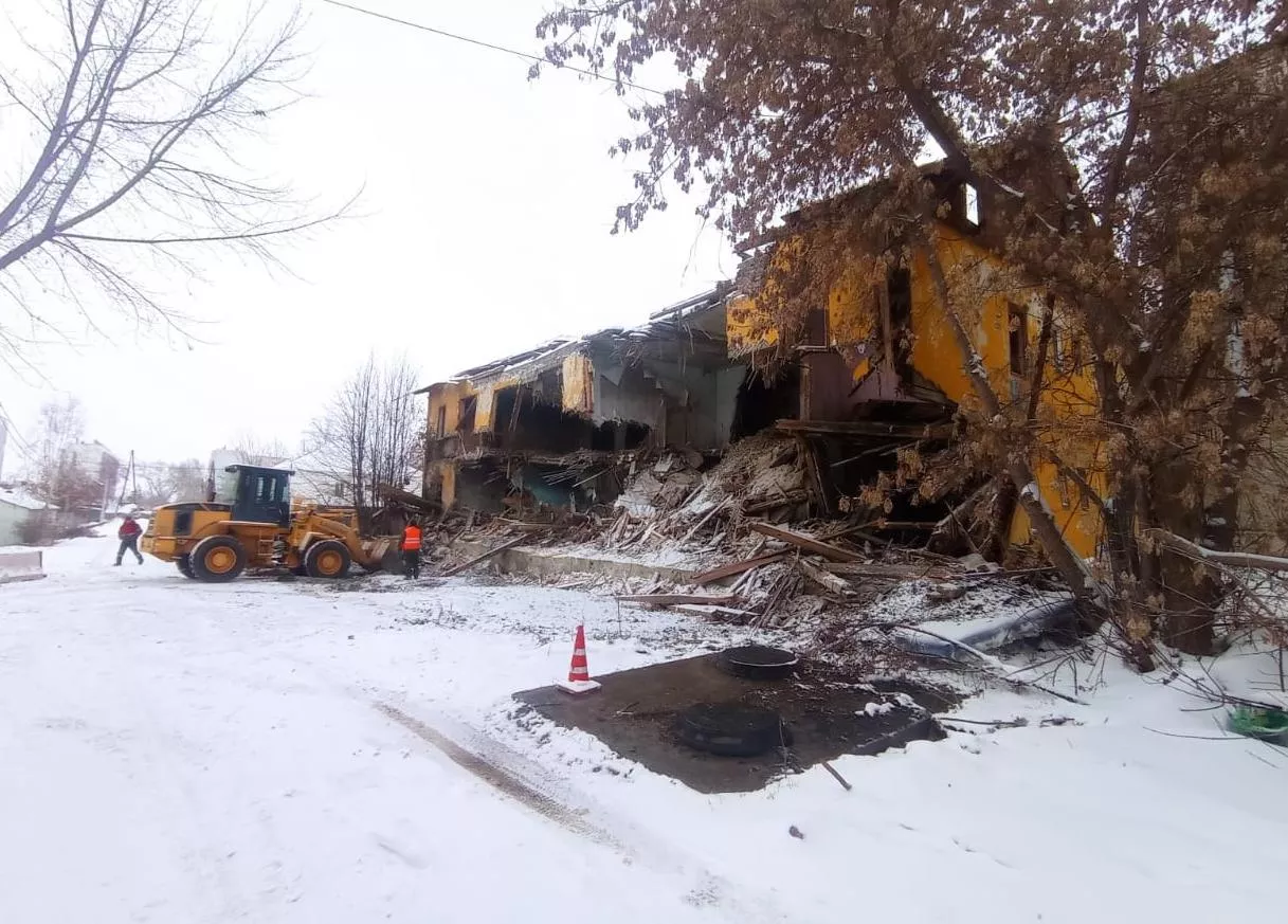 В Копейском городском округе ведется снос аварийных домов