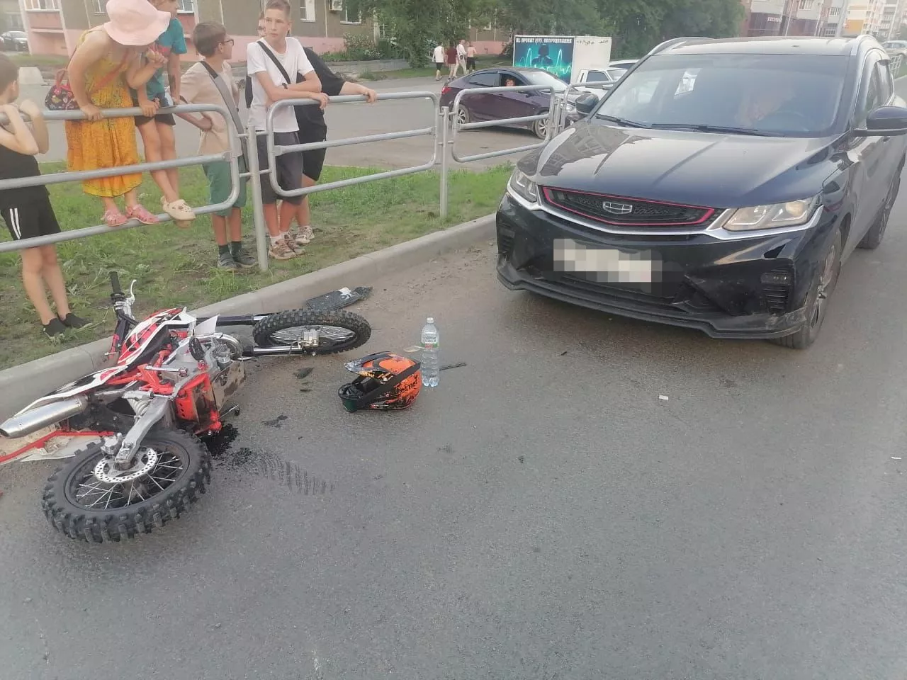 В Копейске сбили мотоциклиста