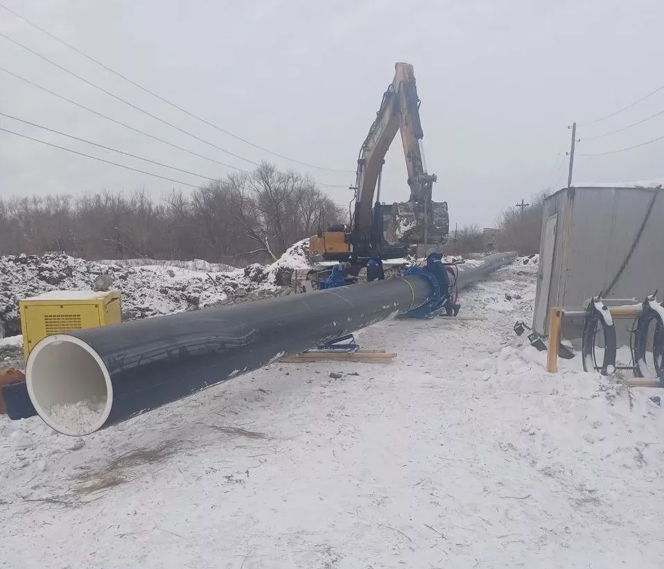 В Копейске продолжается строительство магистрального водовода