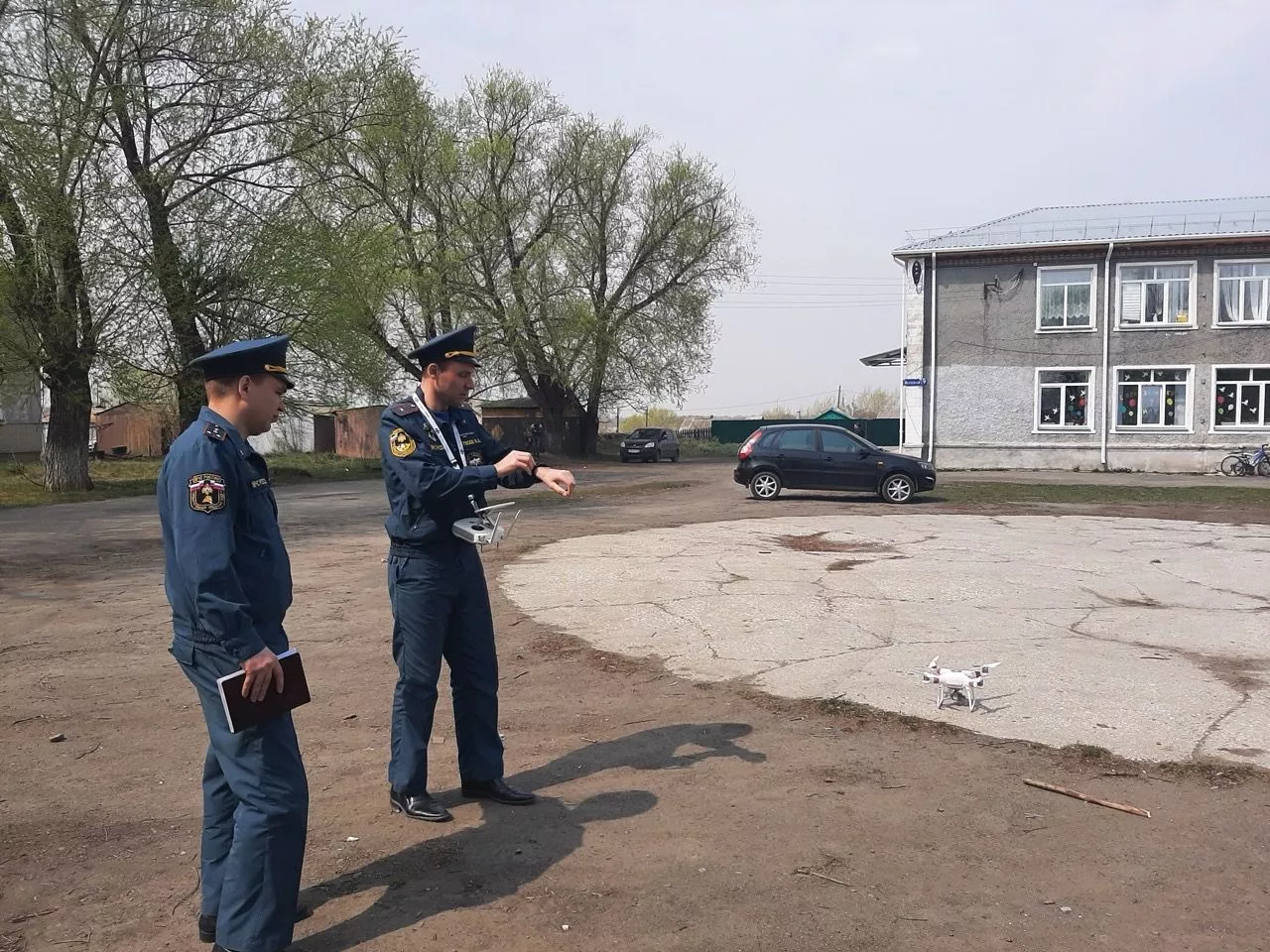 Дроны с воздуха следят за порядком