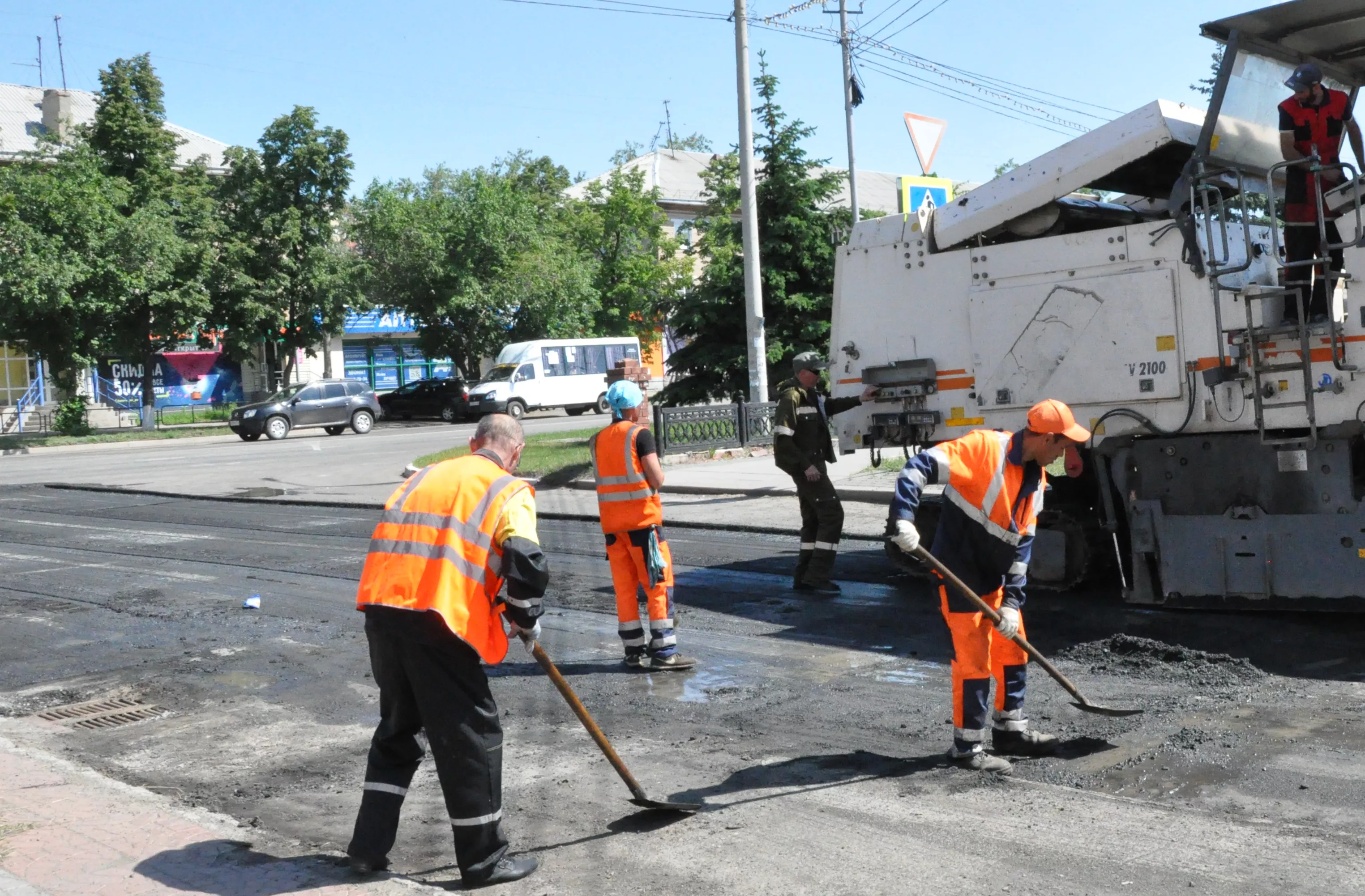 Ремонт проспекта Славы в Копейске еще продолжается