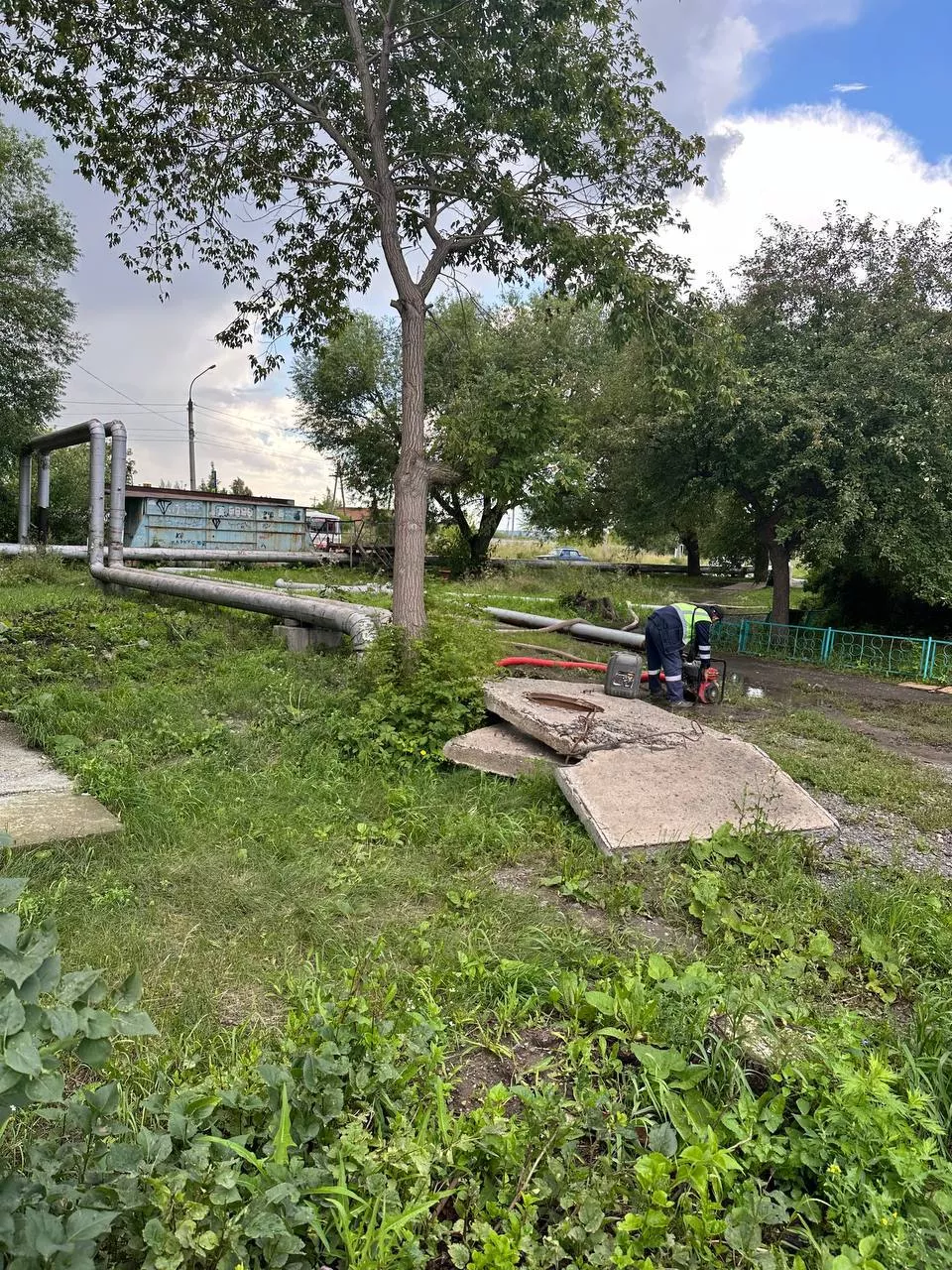 В Копейске продолжается борьба с последствиями подтоплений