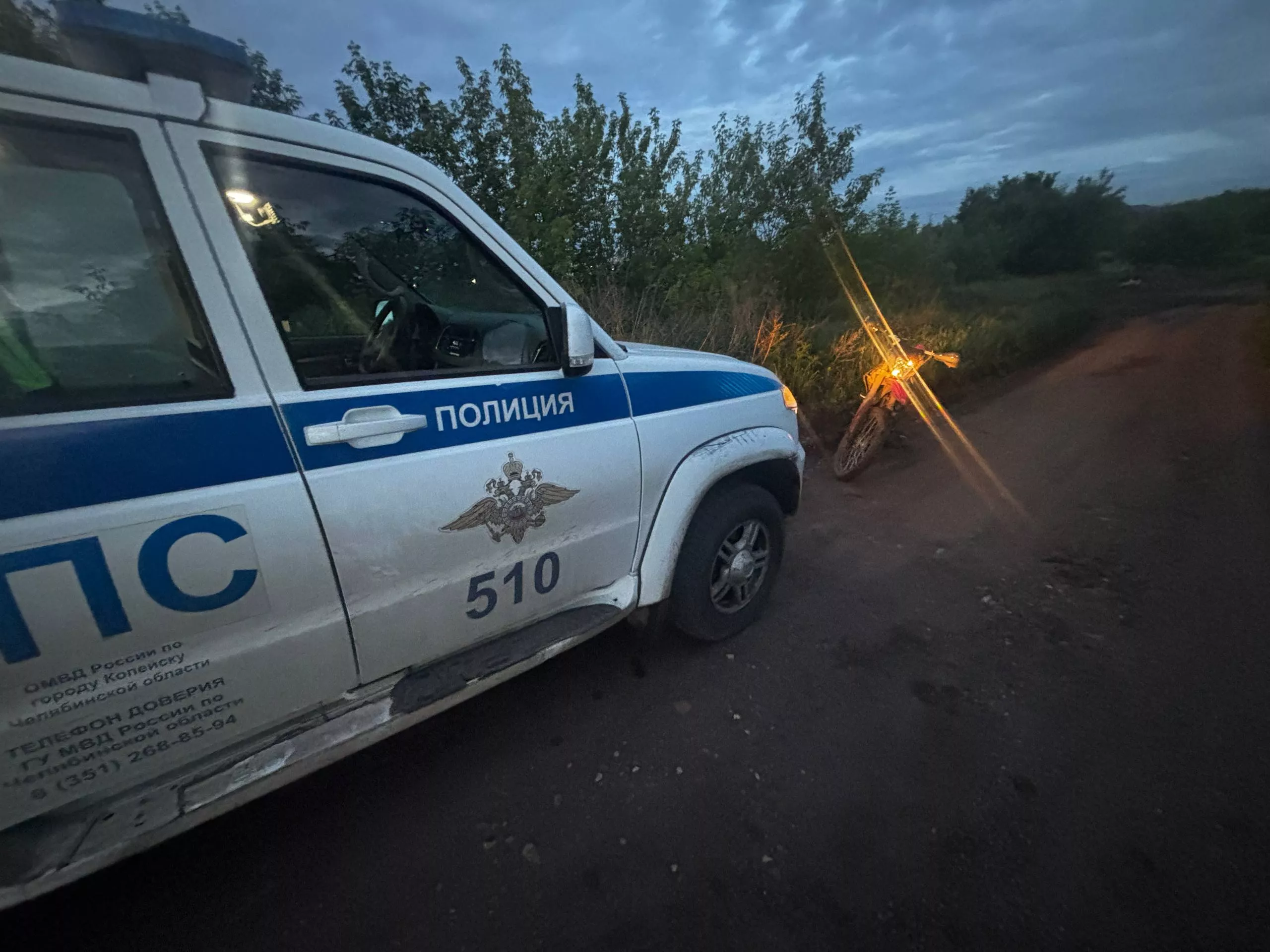 В Копейске задержали нетрезвого водителя питбайка — ему грозит уголовное дело