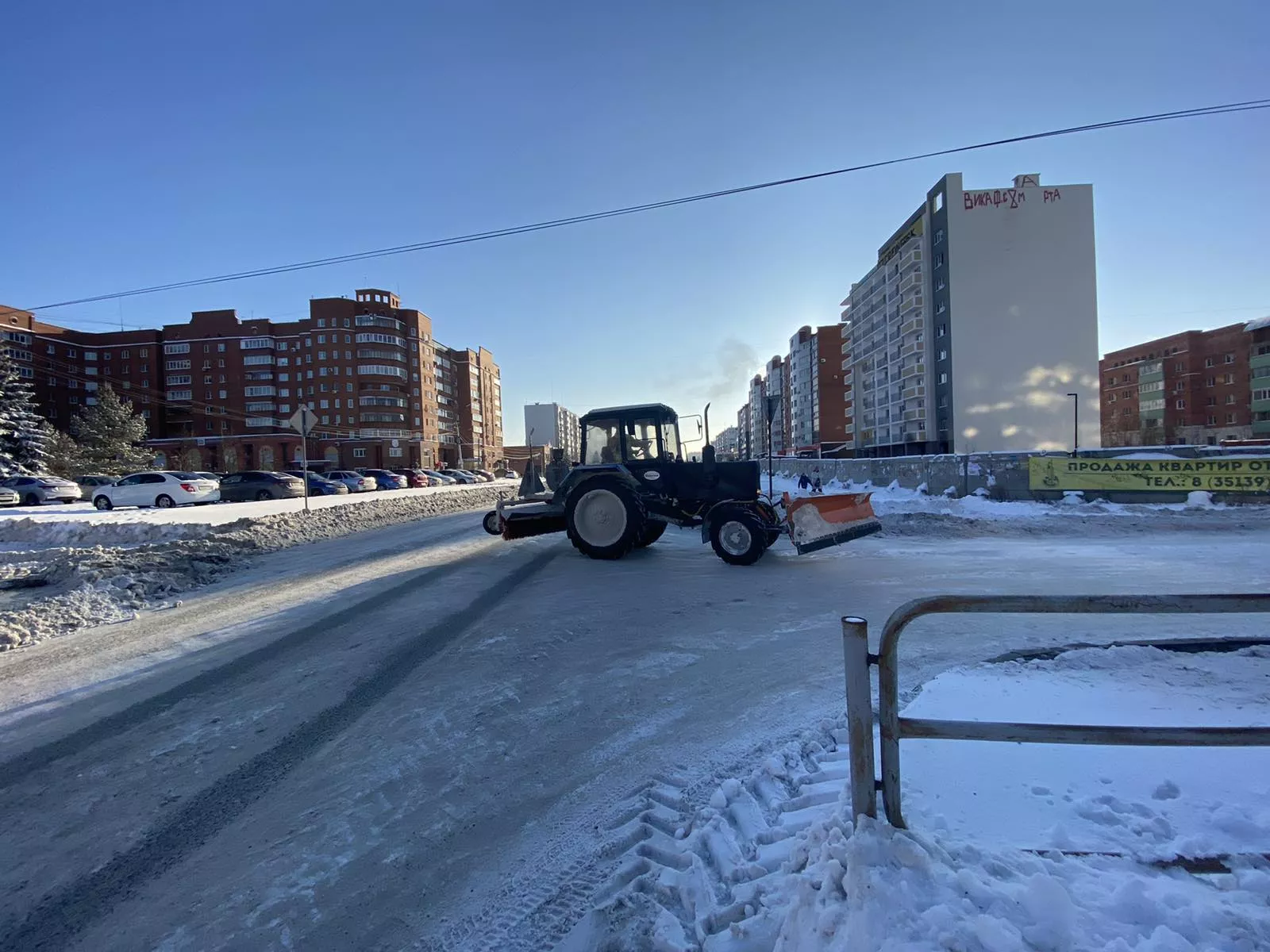 Опубликован график уборки снега в центре и поселках Копейска