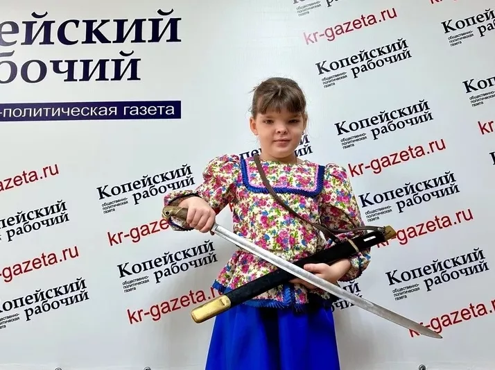 Юная фланкировщица выступила в Копейске 