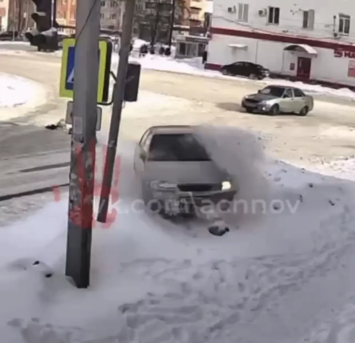 В Копейске водитель не справился с управлением