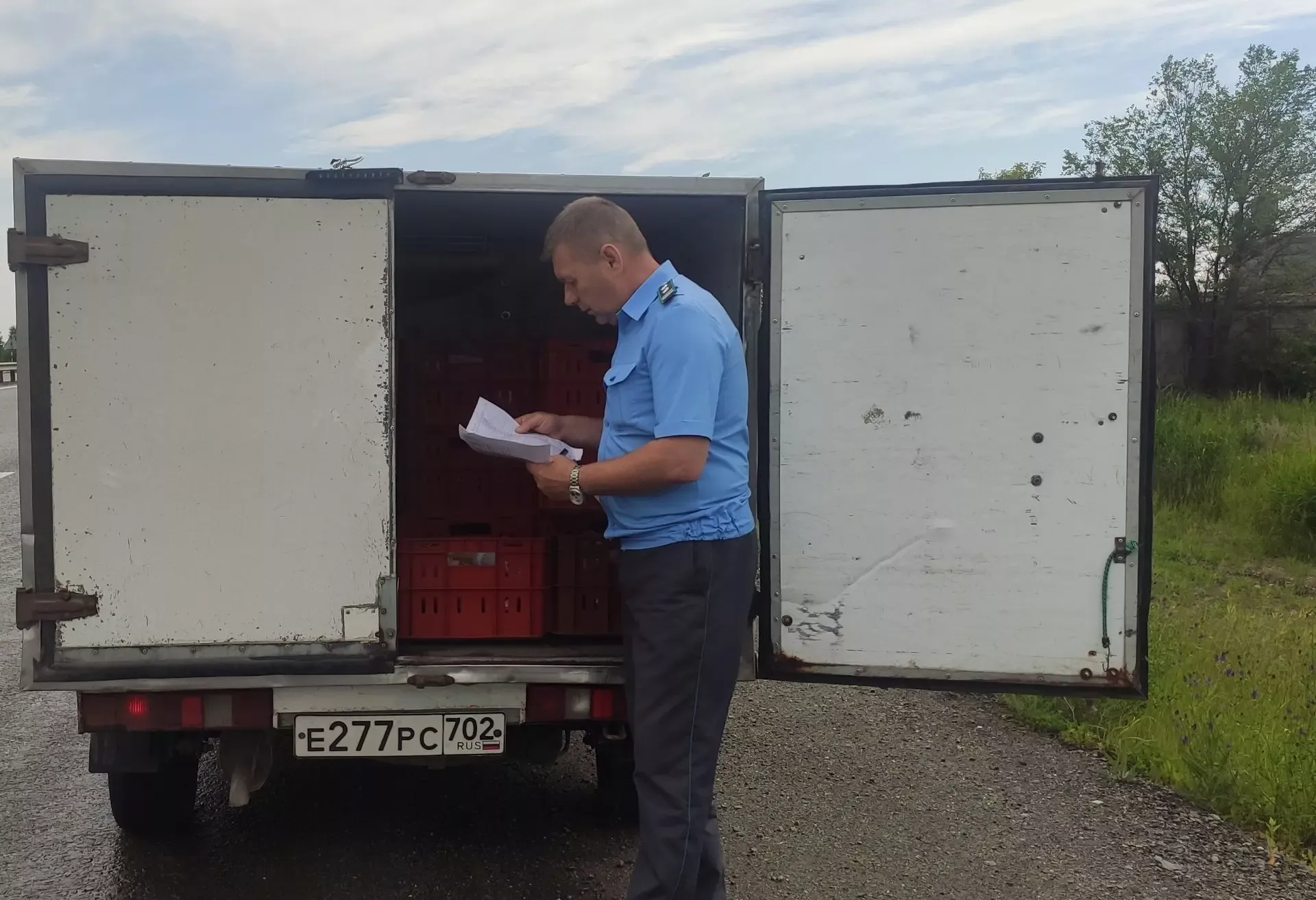В Челябинске во время рейда пресекли перевозку животноводческой продукции без документов