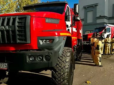 В Копейске произошел пожар на территории автовокзала
