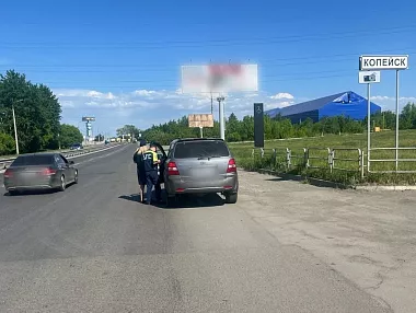 «Дорожный пристав» вышел на трассу у Копейска
