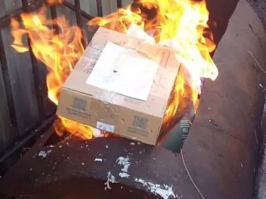 В Копейске уничтожили крупную партию наркотиков по завершённым уголовным делам