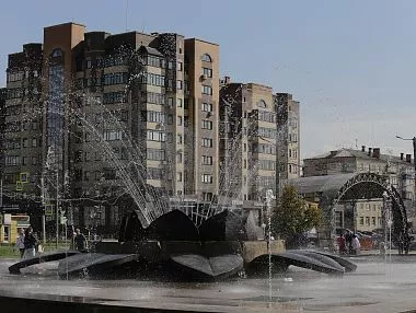 Городской фонтан снова заработал