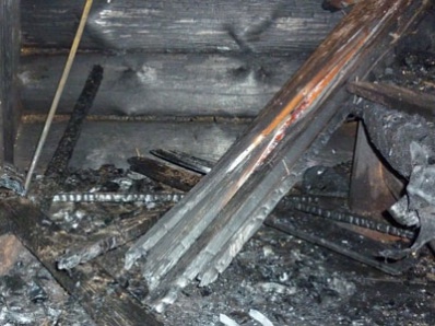 Пожар в Потанино: сгорела баня