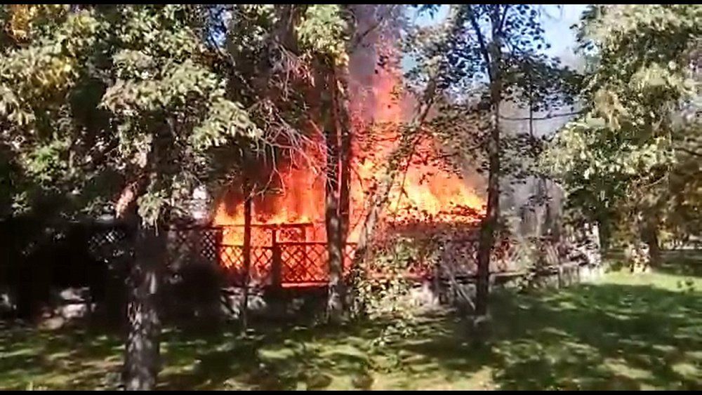 В центре Челябинска сгорело кафе