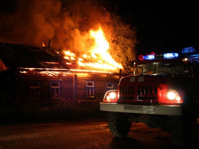 В Копейске сгорел дом