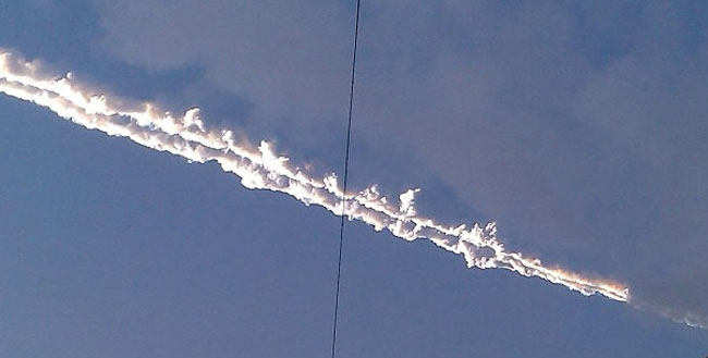 Метеорит в Копейске 15 февраля 2013 года