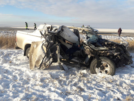 На Южном Урале два человека разбились в аварии с бензовозом