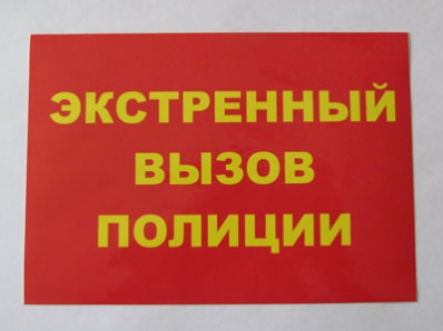 Объект оборудован кнопкой экстренного вызова полиции картинка