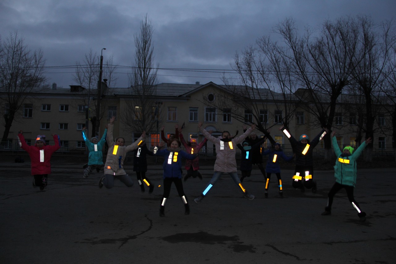 Копейские школьники продемонстрировали, как «работают» светоотражатели