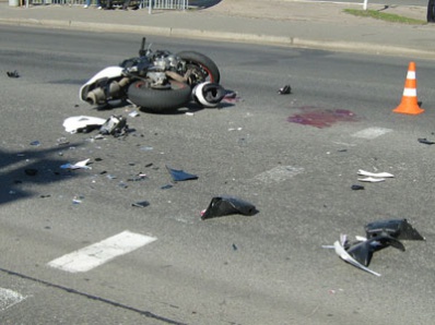 В Челябинской области разбился мотоциклист