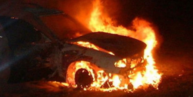 В Копейске сгорел автомобиль