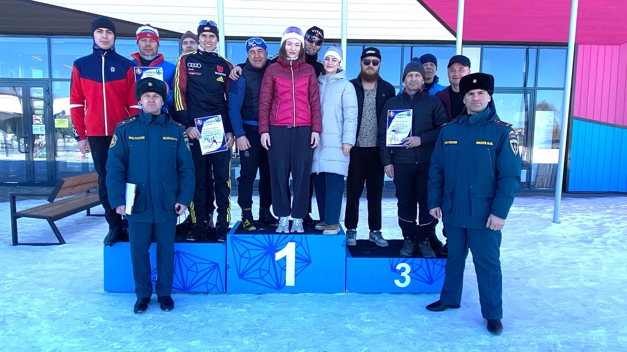 Копейские спасатели заняли второе место на чемпионате по лыжным гонкам