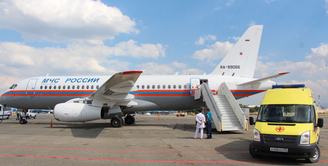 На самолёте МЧС новорожденные эвакуированы из Челябинска в Петербург