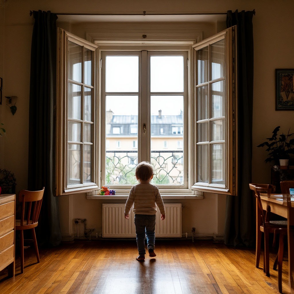 Полиция Копейска предупреждает об опасности открытых окон для малышей