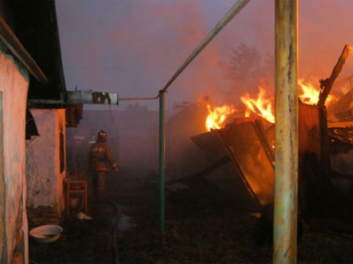 В Потанино сгорел жилой дом