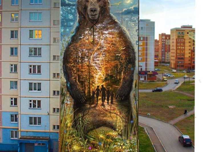 Многоэтажки в одном из городов региона украсят арт-полотнами