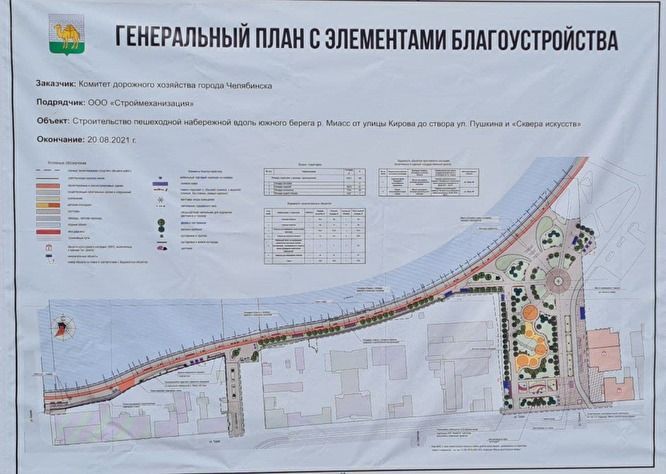 В Челябинске открыли новую набережную для прогулок