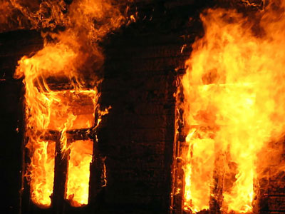 В Потанино сгорел дом