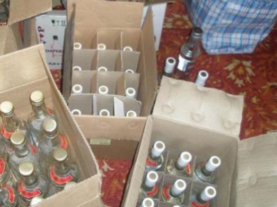 469 литров паленого алкоголя изъято в Копейске