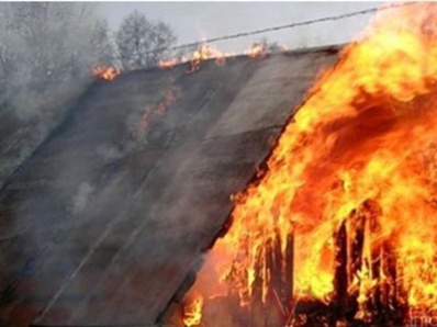 Дача сгорела в Копейске