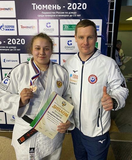 Дзюдоистка из Копейска Анастасия Холодилина завоевала бронзу первенства России