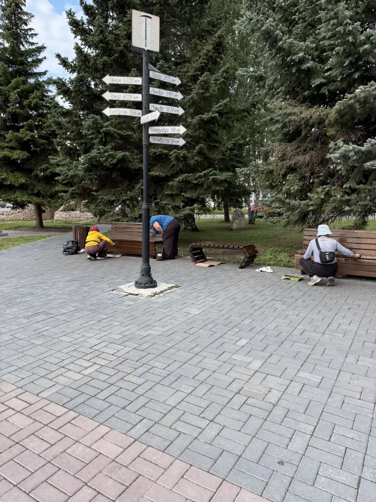 В Копейске обновляют площадь Трудовой Славы