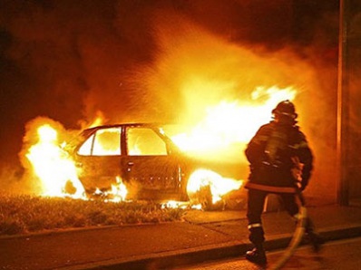 В Копейске горят автомобили