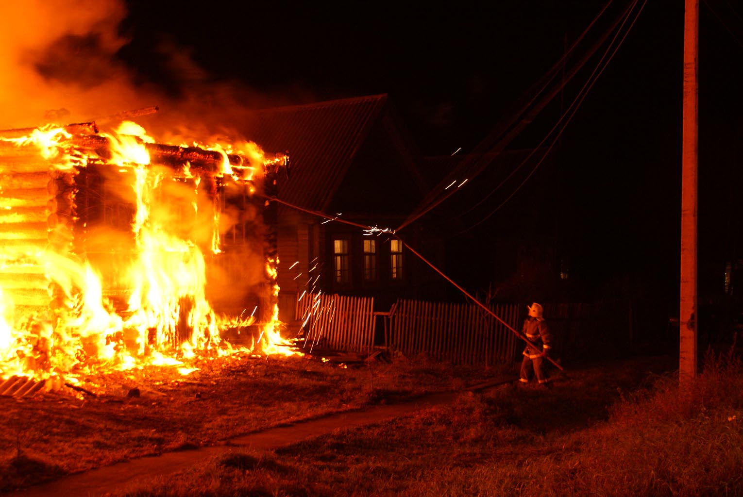 В Копейске произошли три серьезных пожара за один вечер