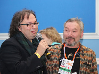На "Старом Новом роке" все демократично: Бегунов и Кушнир с удовольствием позируют журналистам