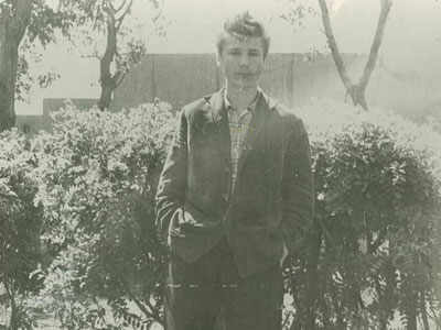 Геннадий Барышников, студент горного техникума, 1962 год.