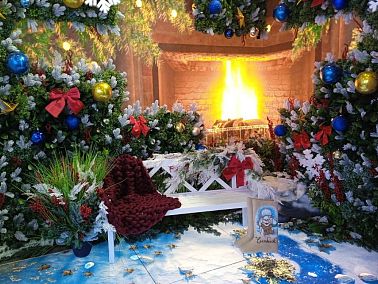 Стенд Челябинской области на выставке «Россия» украсили к Новому году