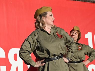Копейск хором исполнил песню «День Победы»