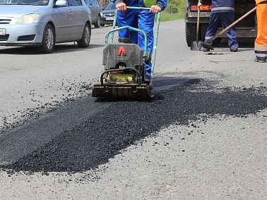В Копейске ремонтируют дороги 