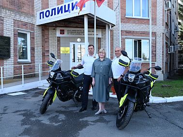 Отдела Автоинспекции Копейска вручили мотоциклы