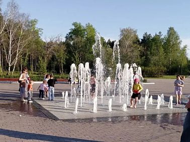Фонтан в парке Победы временно отключён