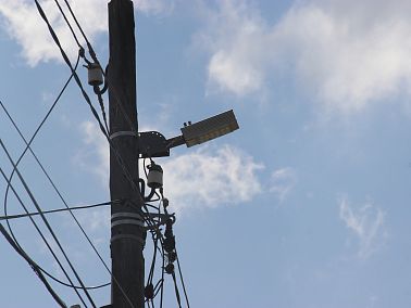 Улучшение уличного освещения в Копейске продолжается