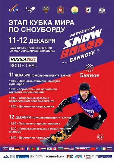 140 спортсменов из 22 стран мира выступят на Кубке мира по сноуборду на «Банном»