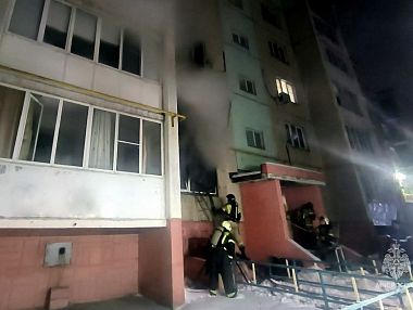 В Копейске произошел пожар